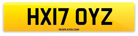 HX17 OYZ