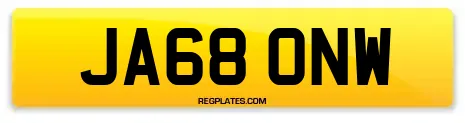 JA68 ONW