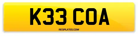 K33 COA