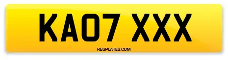KA07 XXX