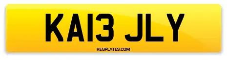 KA13 JLY