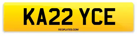 KA22 YCE