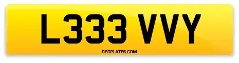 L333 VVY