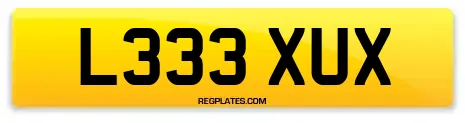 L333 XUX
