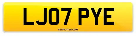 LJ07 PYE