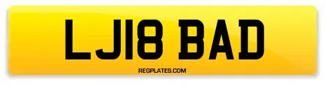 LJ18 BAD