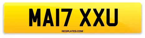 MA17 XXU