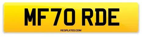 MF70 RDE