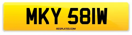 MKY 581W