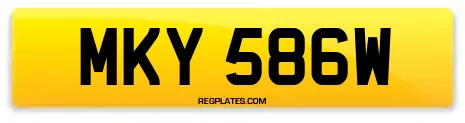 MKY 586W