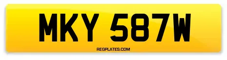 MKY 587W