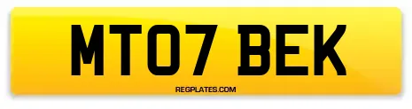 MT07 BEK