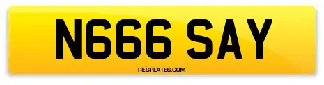 N666 SAY