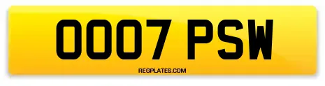 OO07 PSW