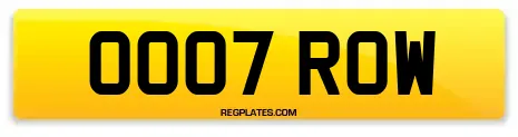 OO07 ROW