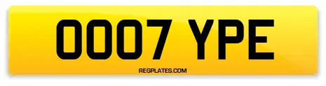 OO07 YPE
