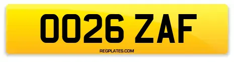 OO26 ZAF
