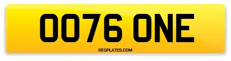 OO76 ONE