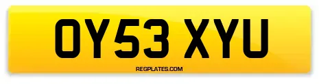 OY53 XYU