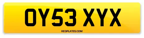 OY53 XYX