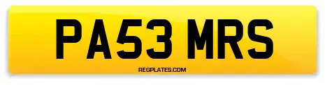 PA53 MRS