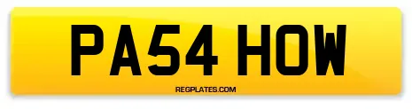 PA54 HOW