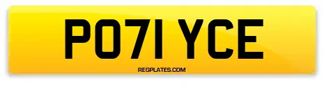 PO71 YCE
