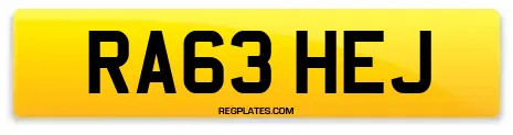 RA63 HEJ