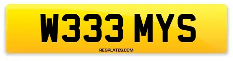 W333 MYS