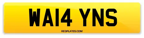 WA14 YNS