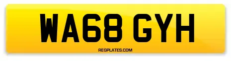 WA68 GYH