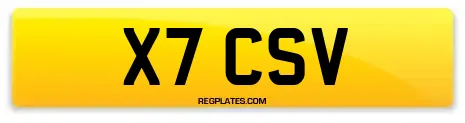 X7 CSV